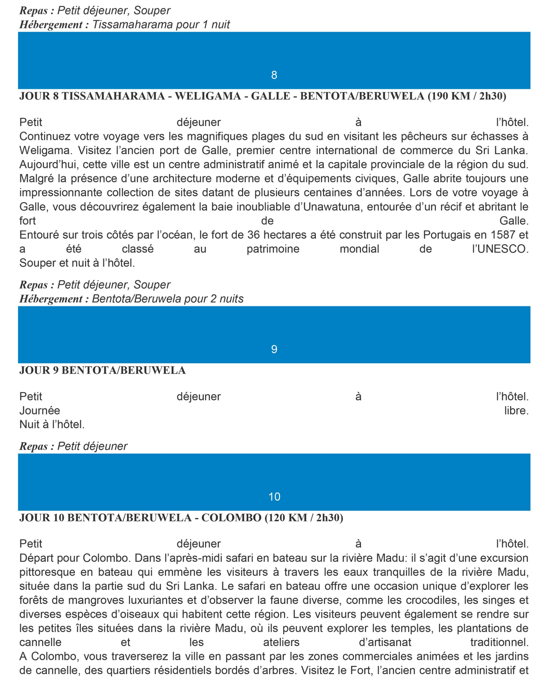 Sri Lanka 8 février - 19 février 2026