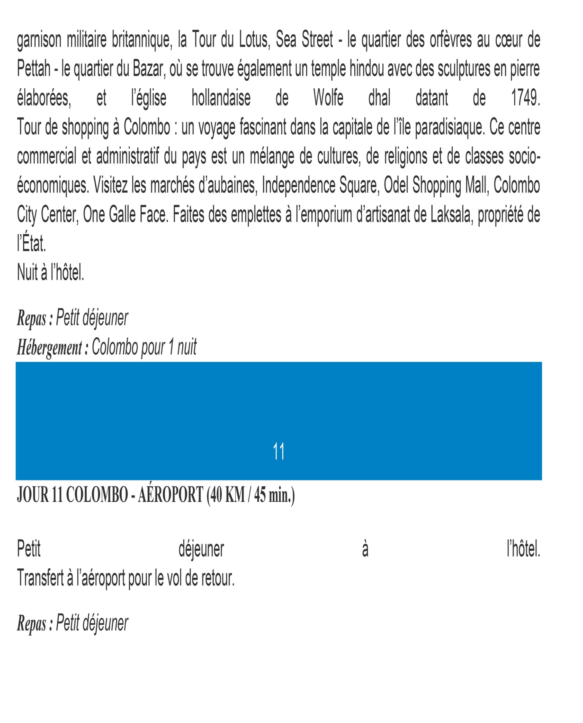 Sri Lanka 8 février - 19 février 2026