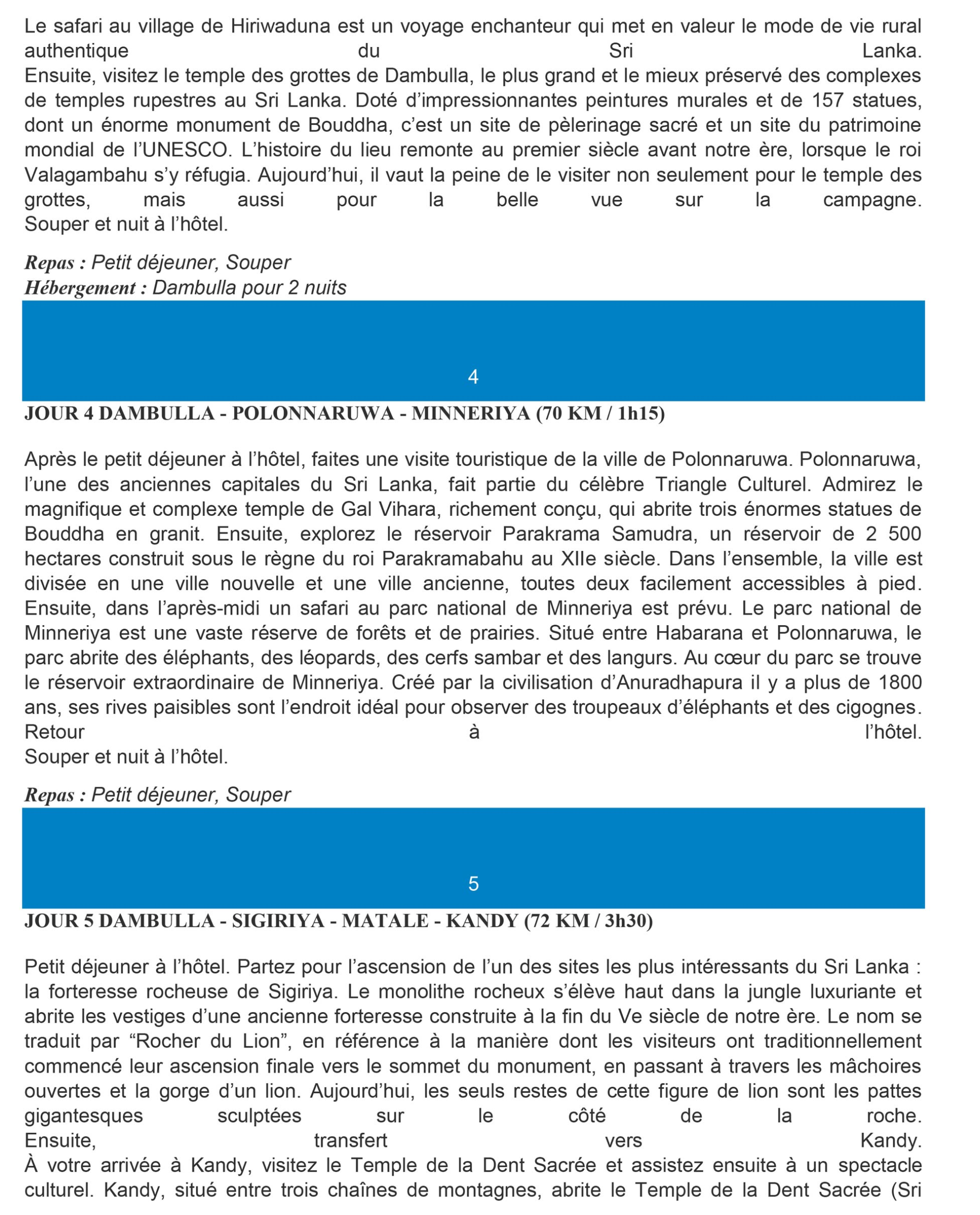 Sri Lanka 8 février - 19 février 2026